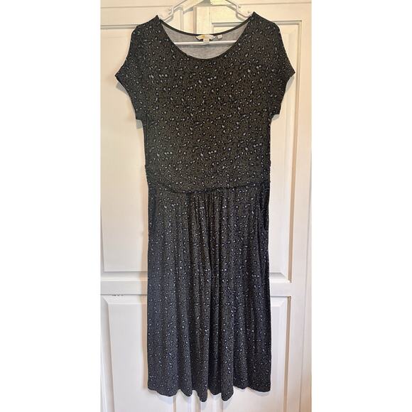 BODEN Soft Stretch Amelie Dress Jersey Printed Casual Tee Size 10 Animal Print - Picture 1 of 14
